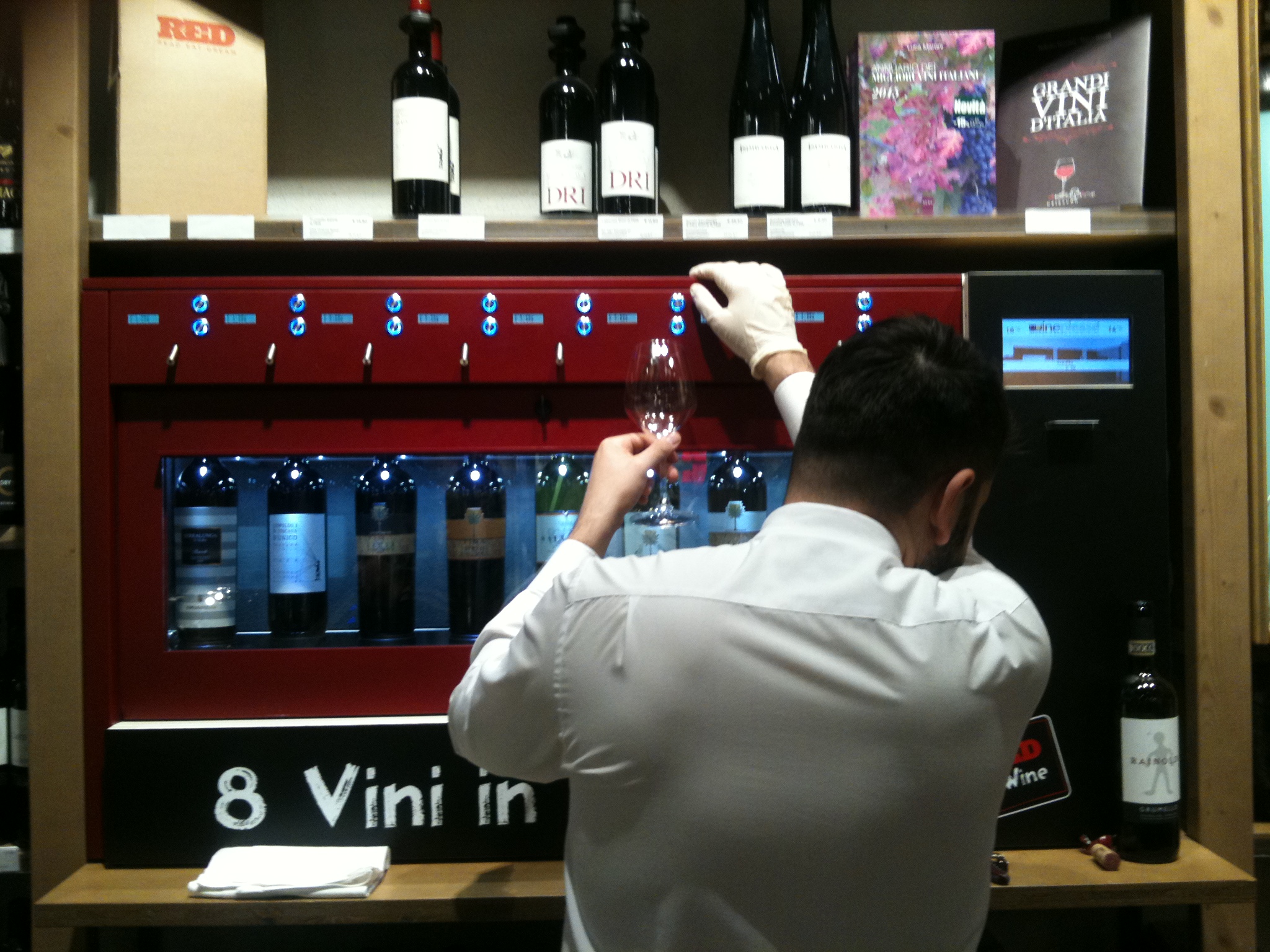 Self Service Draft Wine at the bookshop. What would Zuckerberg say?