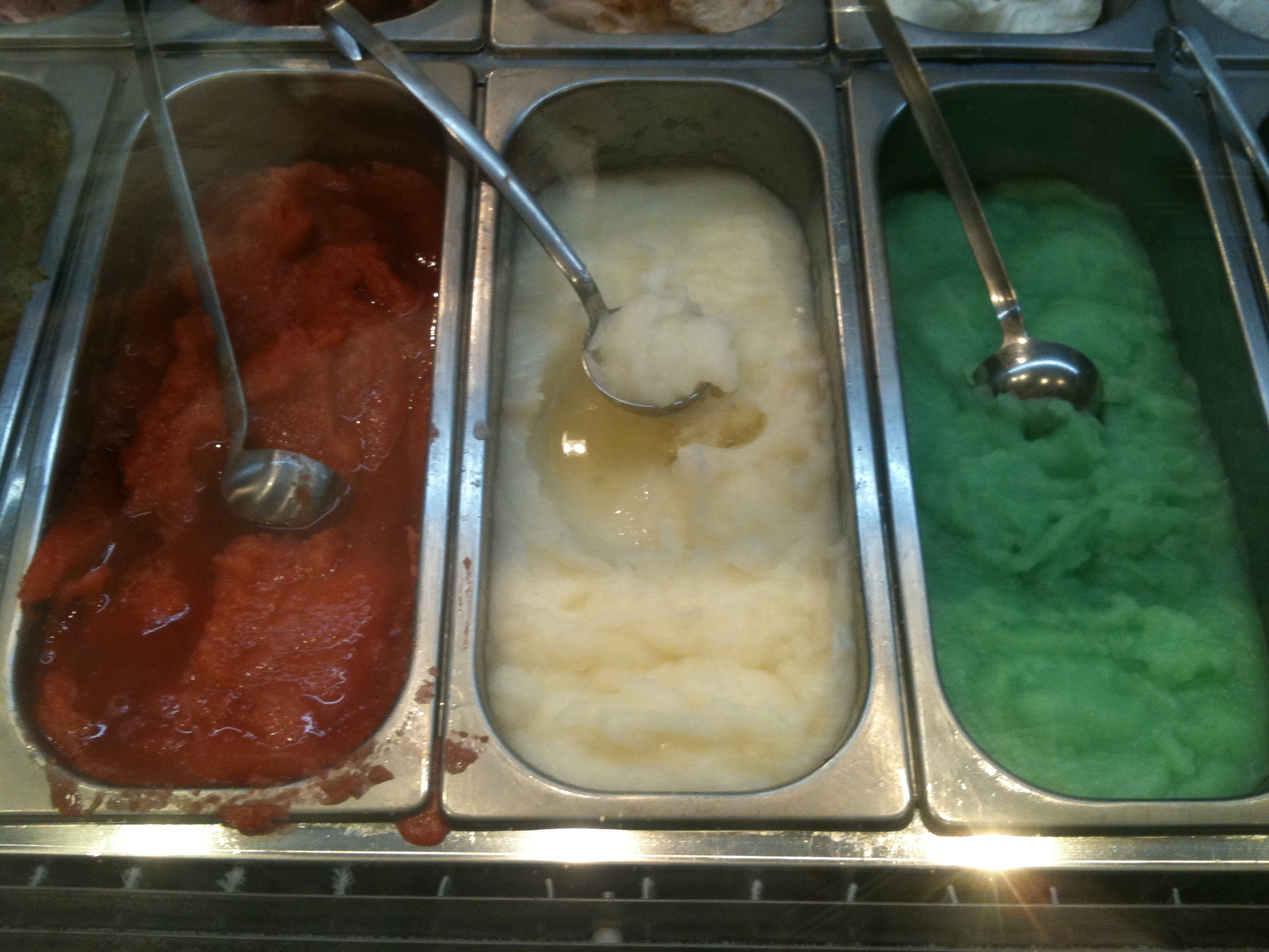 Granita, Italian ice-cream, Italy, Italian flag, tricolore, three colours